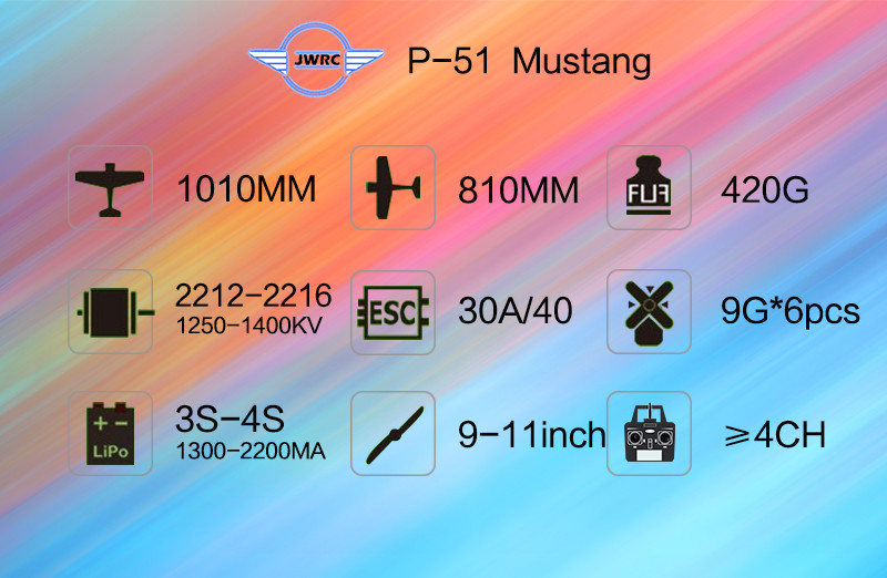 JWRC-P-51-Mustang-Spannweite-1010mm-Balsa-Holz-RC-Flugzeug-Warbird-Bausatz-1988743-1